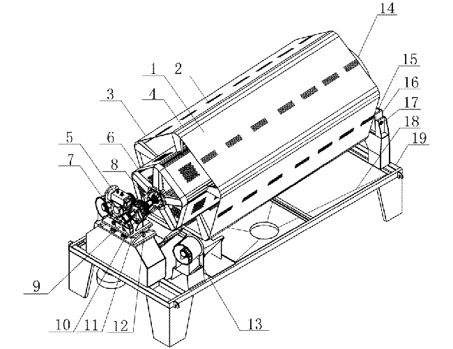 六棱結構滾筒篩圖紙